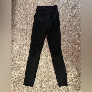Madewell washed black maternity jeans